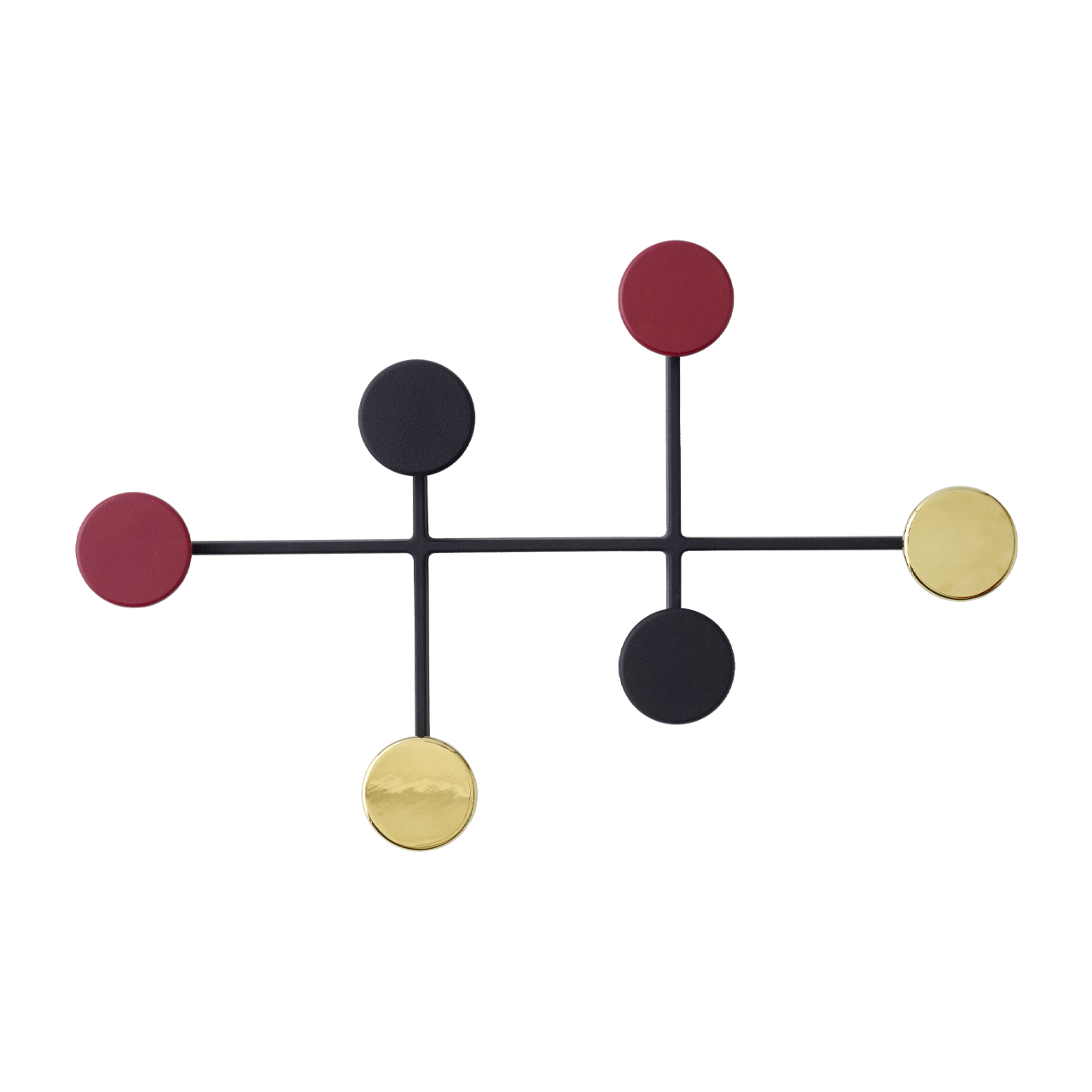 Afteroom Coat Hanger Large Black/Brass - view 1