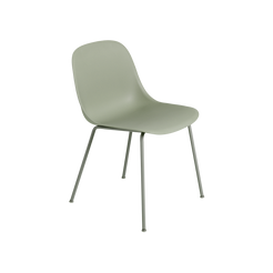 FIBER SIDE CHAIR TUBE BASE DUSTY GREEN - view 1