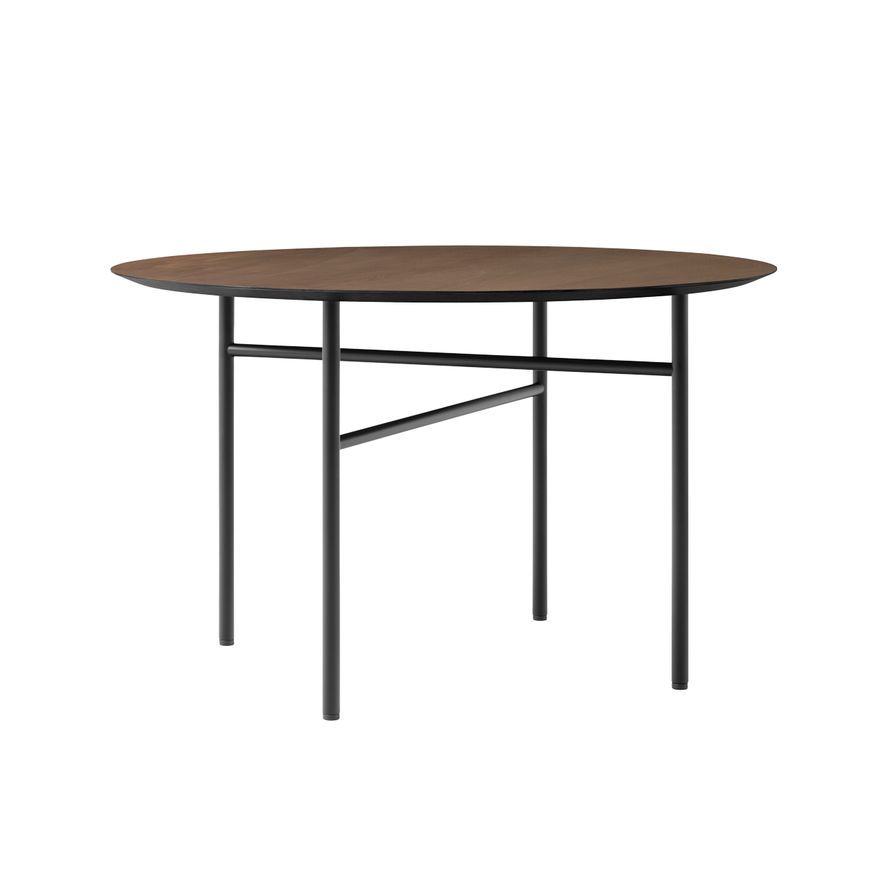 Snaregade Dining Table dia.120 Black/Dark Stained Oak - view 1