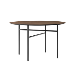 Snaregade Dining Table dia.120 Black/Dark Stained Oak - view 1