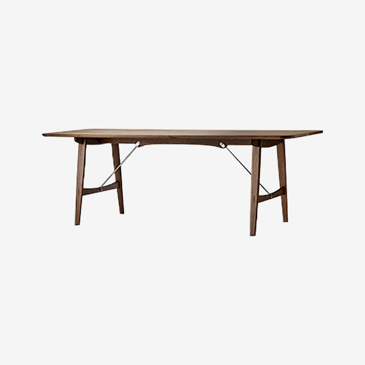 BM1160 Hunting Table - Walnut and Oil Finish / Stainless Steel