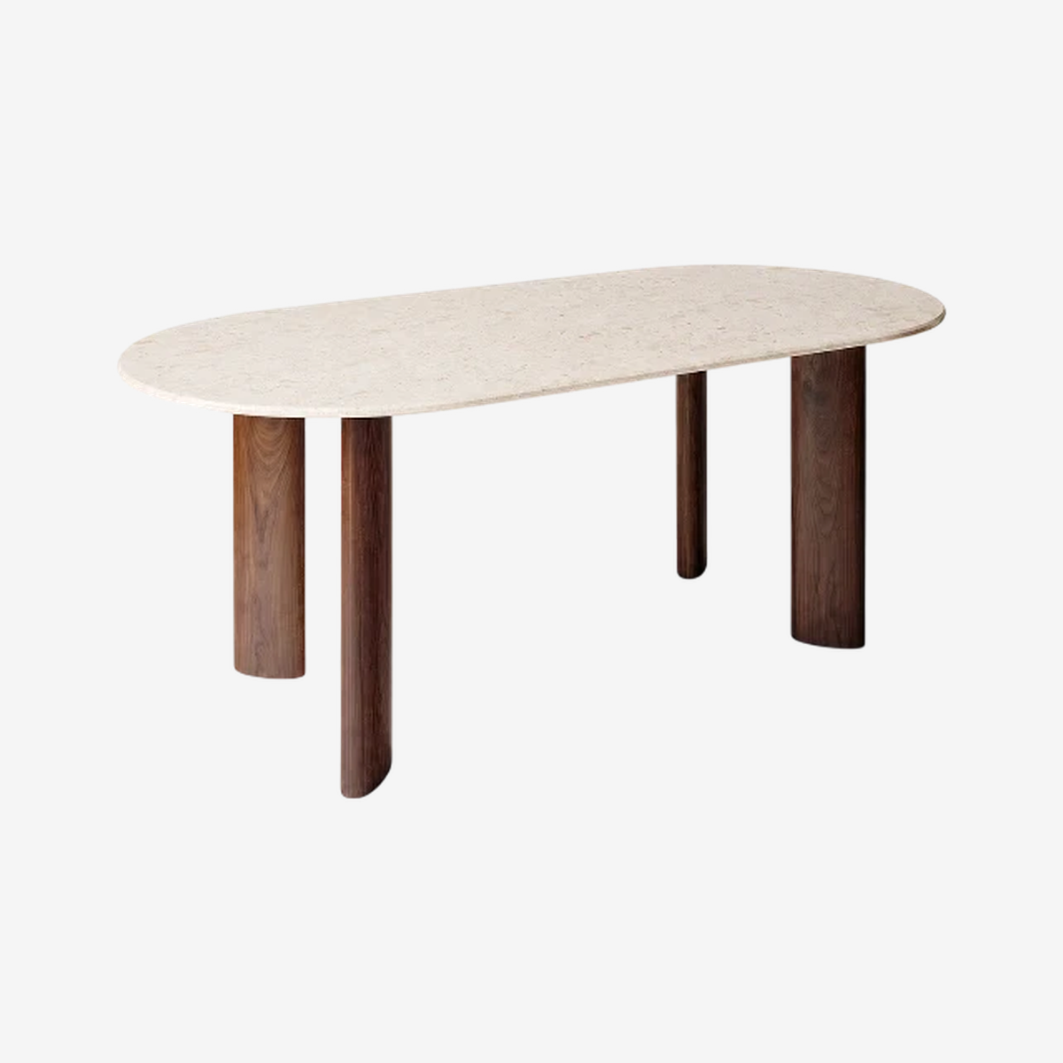 Oval Stone Dining Table