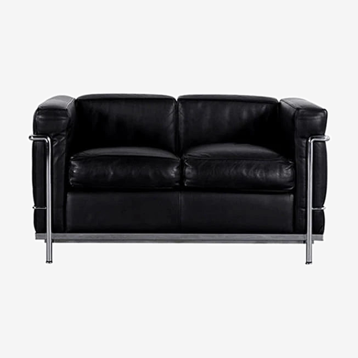 2 Fauteuil Grand Confort, Petit Modèle (2 Seater, Black)