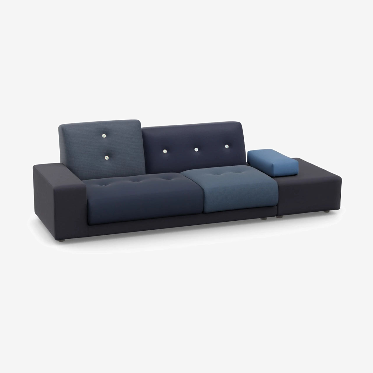 Polder Sofa Mix Night Blue Armrest Left Sitting Right