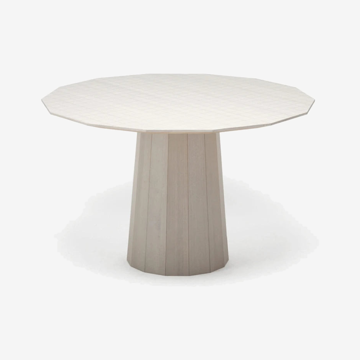 Colour Wood Dining Table 120 Gray Grid