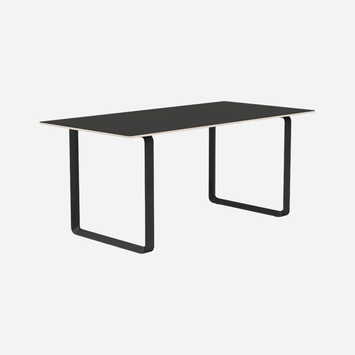 70/70 Table 170 Black Laminate/Plywood/Black
