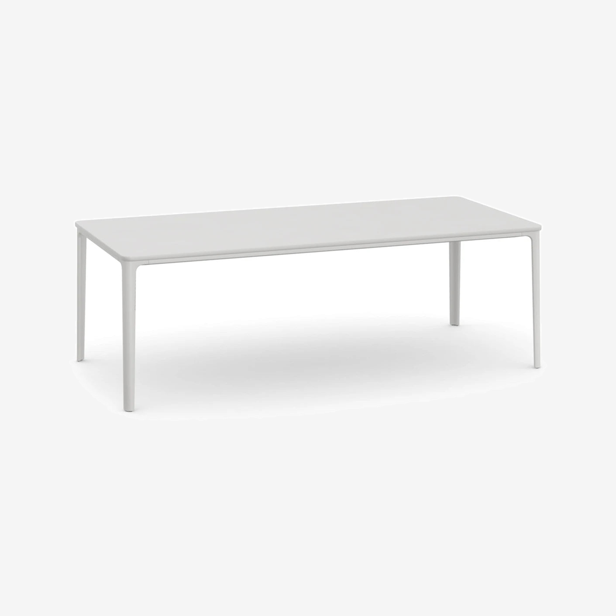 Plate Dining Table 100 x 220 white-white