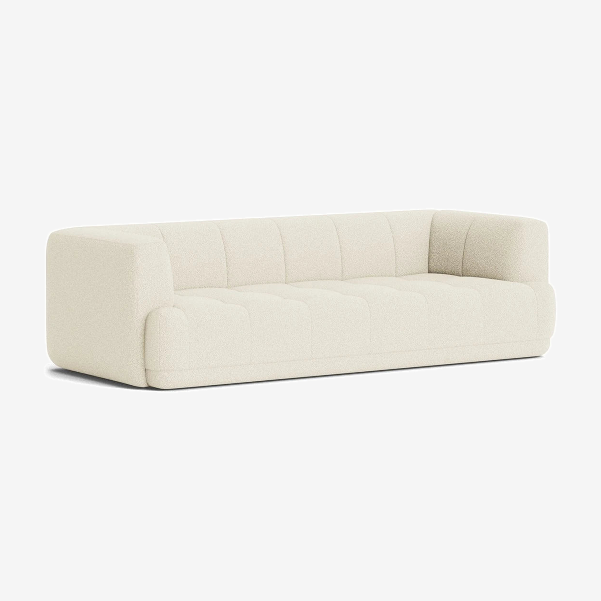 Quilton 3 Seater Flamiber Cream A501