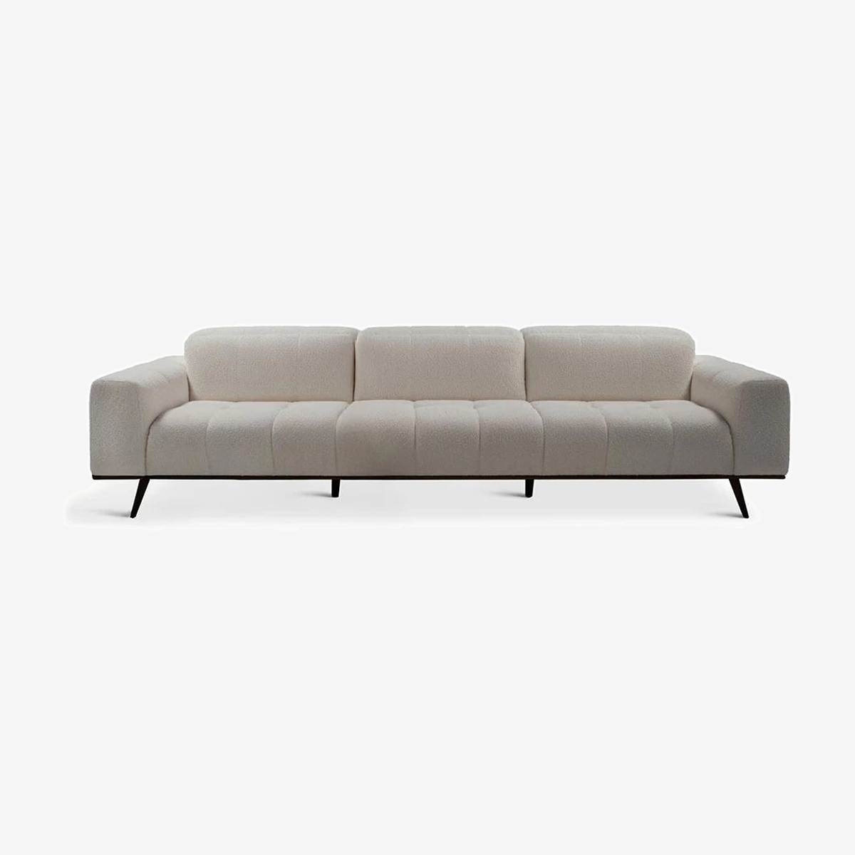 Scacco Low Linen 4-Seater Sofa