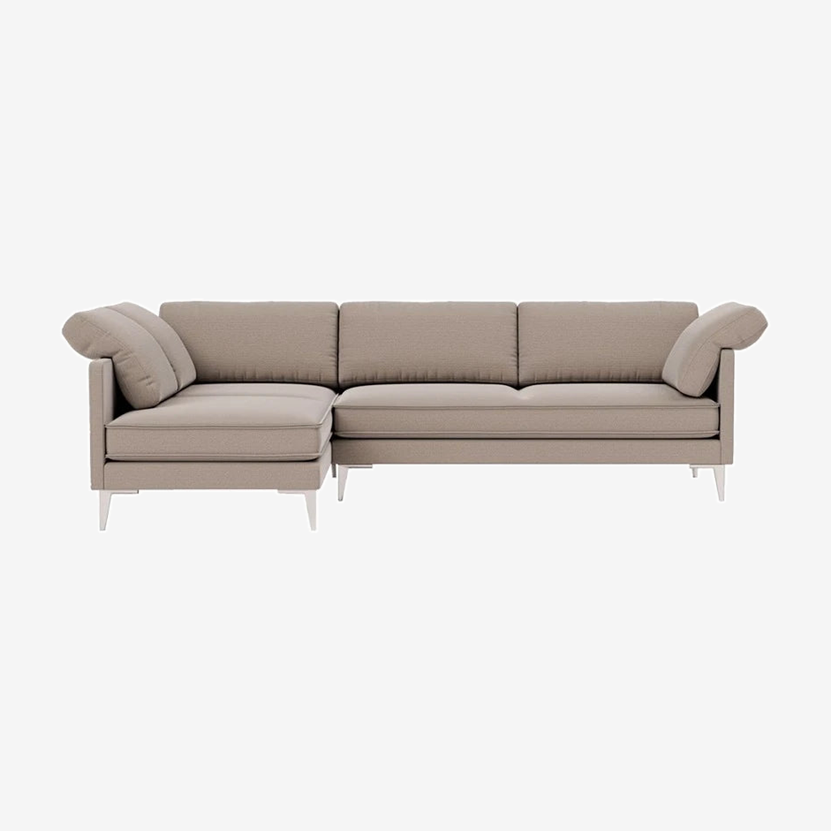 EJ295 Chaise Sofa 76-Left 3Seater Chrome/Sunniva717