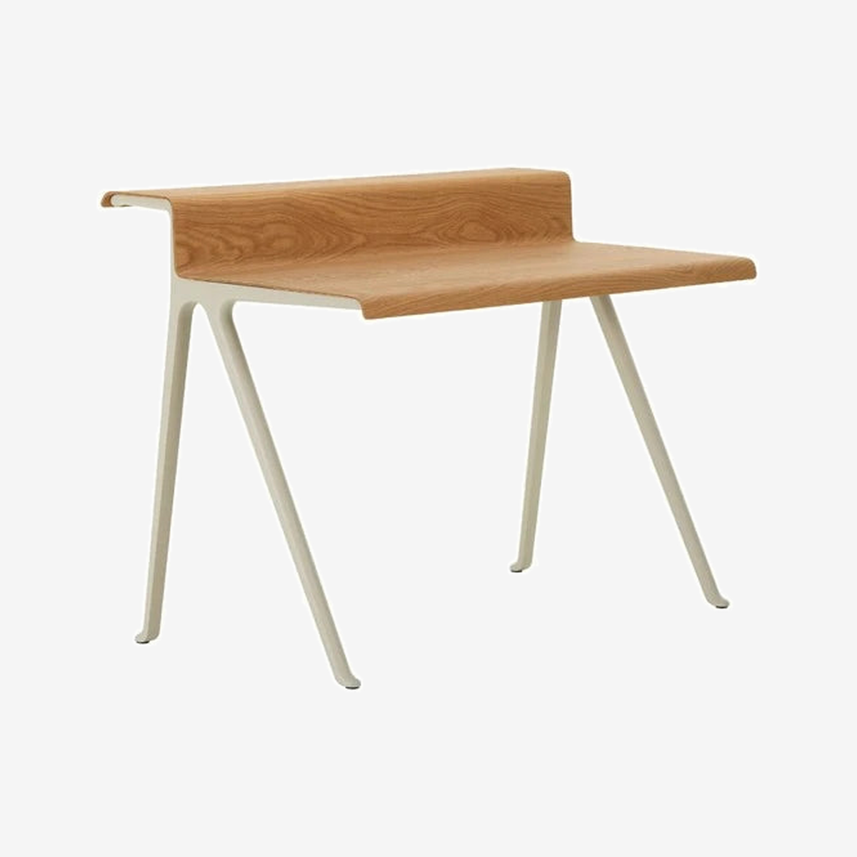 Courier Desk Natural Oak Frame Chalk Home Office Desk
