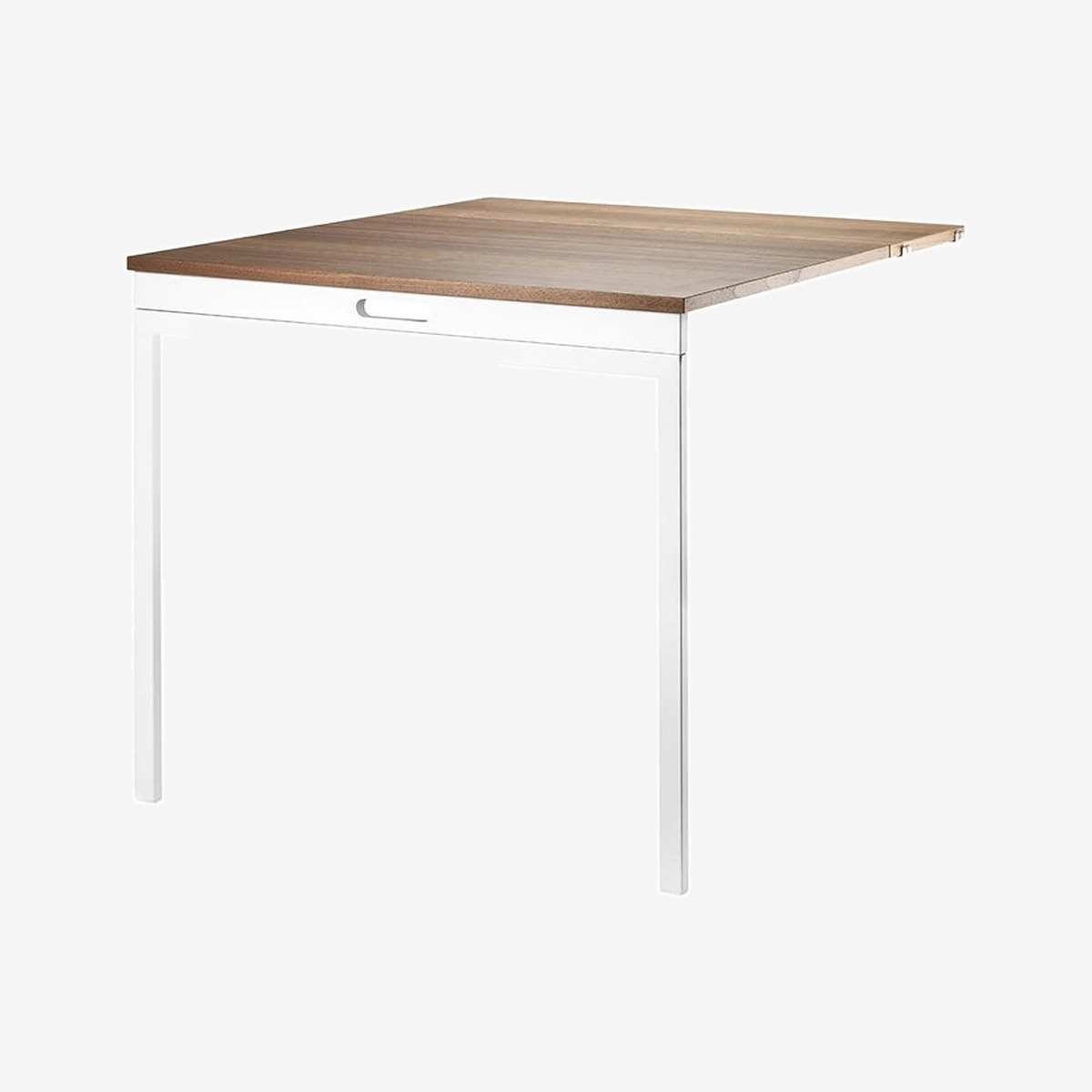 String System Folding Table White/Walnut