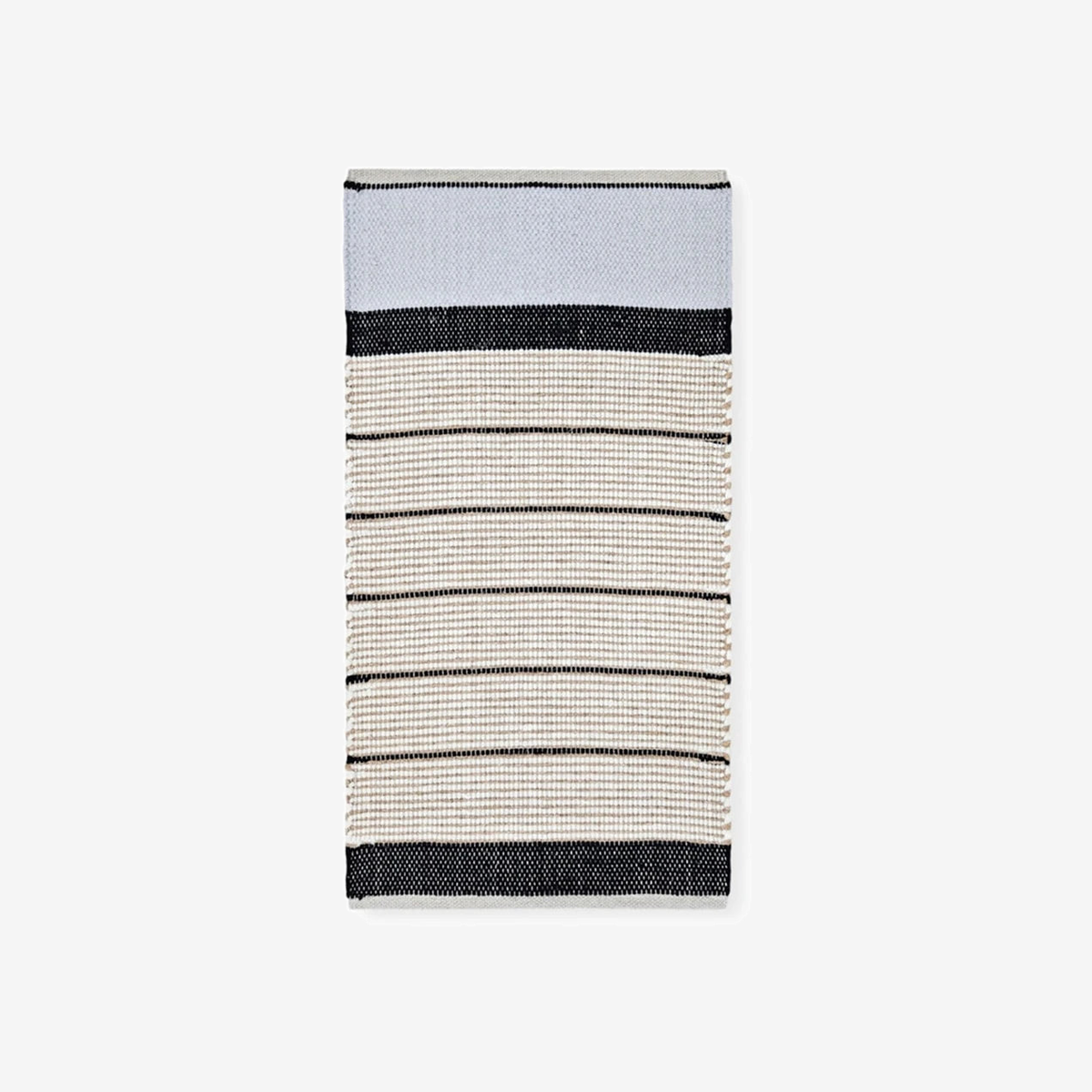 Burel Factory Wool Cork Gravel Black Rug