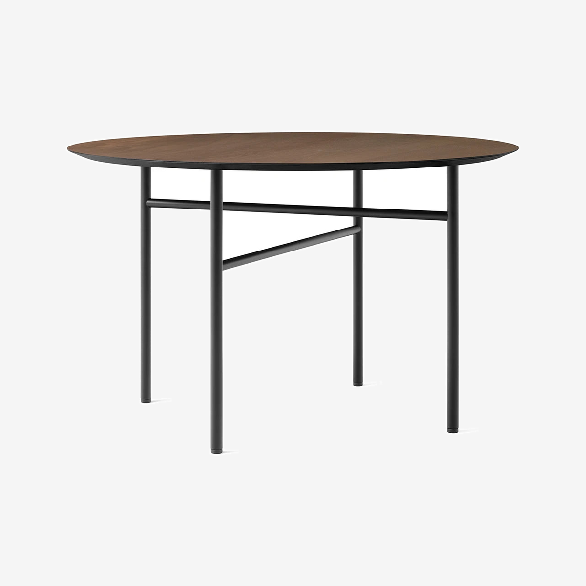 Snaregade Round Table Ø120 Dark Stained Oak-Black