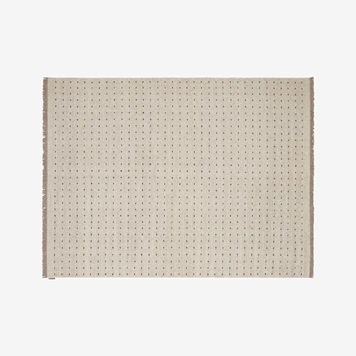 Yield Dot Naturally Coloured Fringes Rug 0115 200 x 300