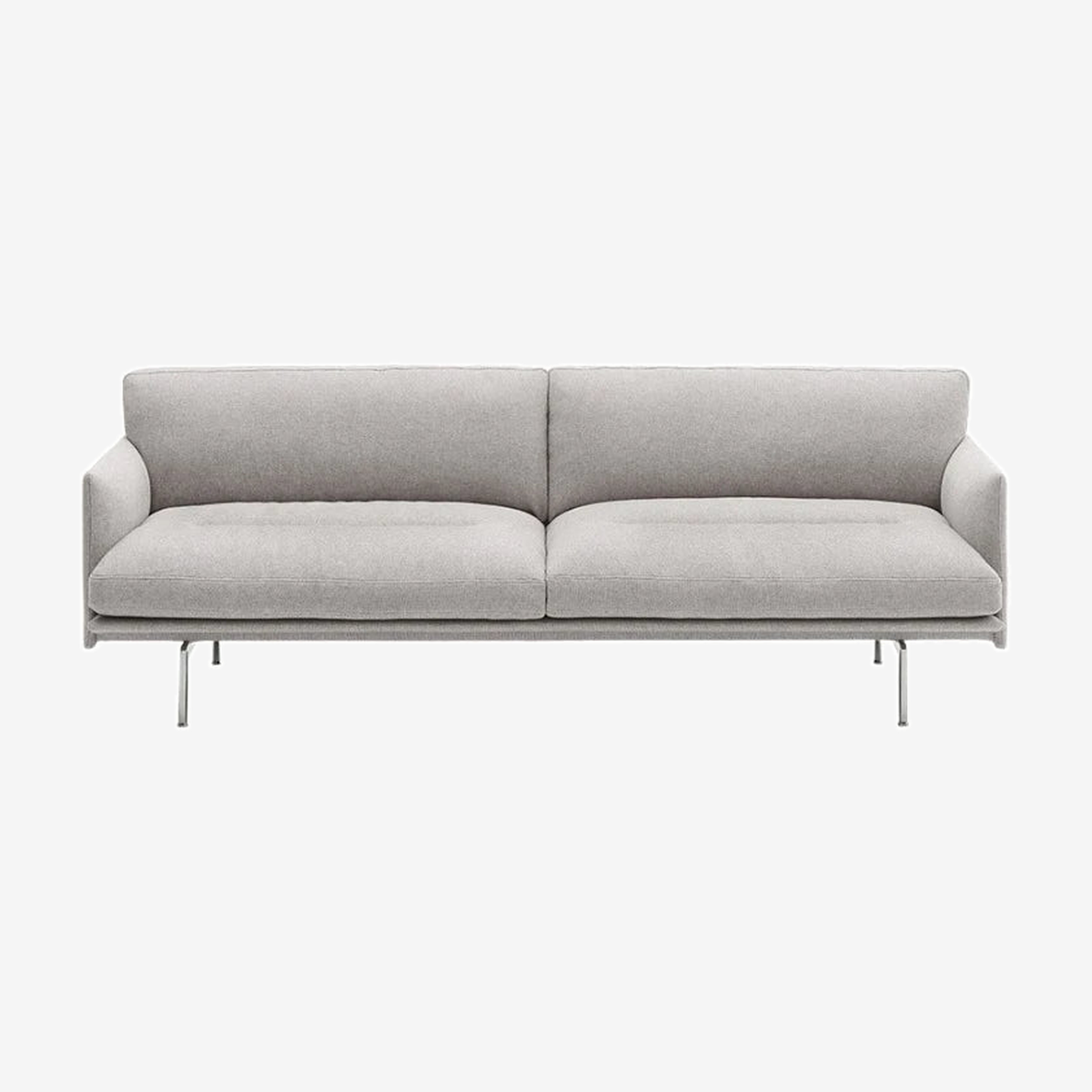 Outline Soft Sofa 3-Seater Aluminum/Clay12