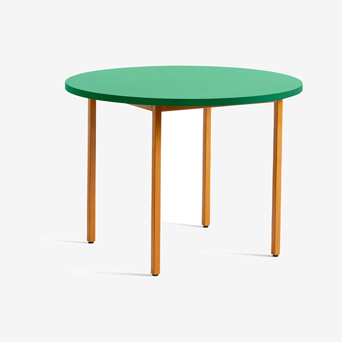 Two Colour Table Ø105 Green Mint-Ochre
