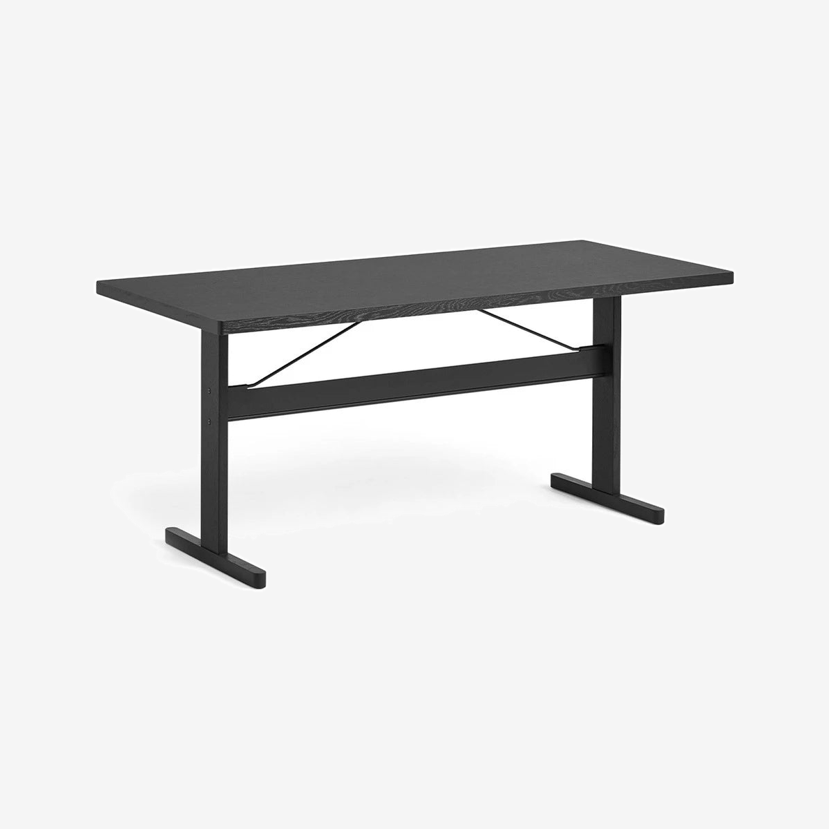 Passerelle Table 160 x 85 Black-Oak-Ink Black