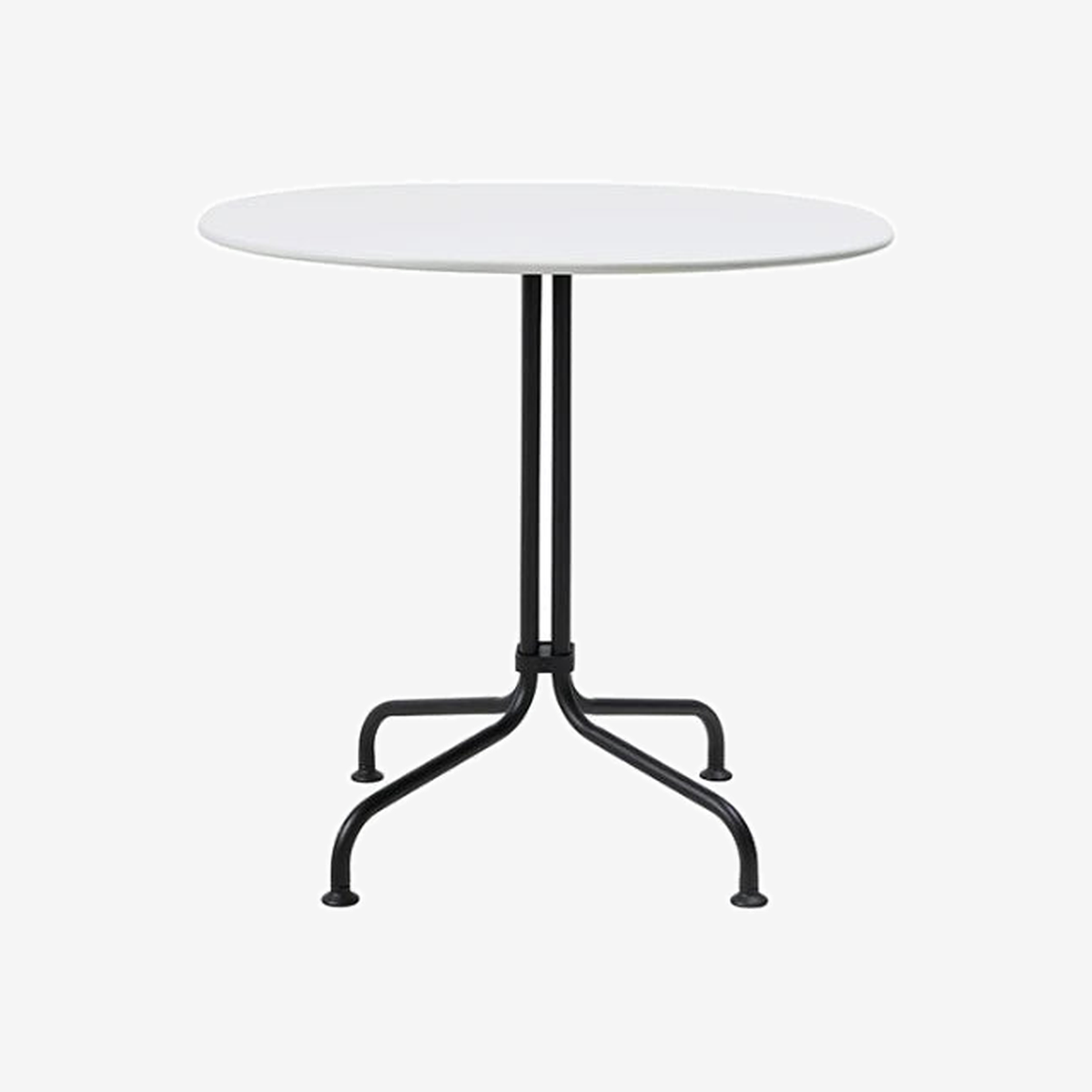 Carmel Bistro Dining Table Black/Clam White
