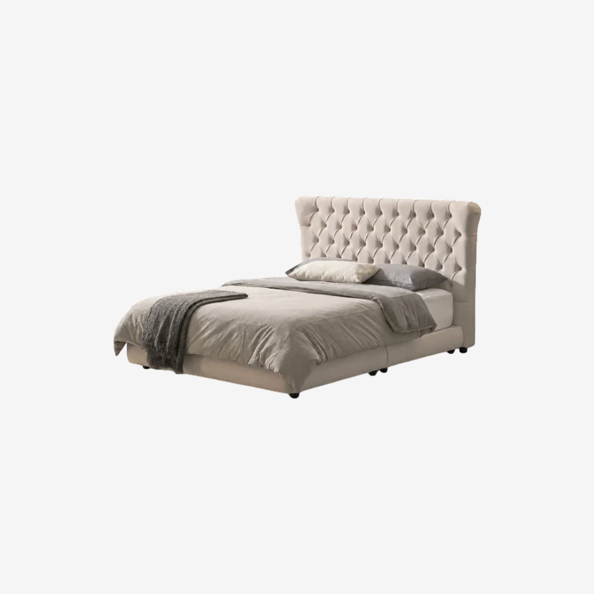Crown Zoya Fabric Platform Bed Frame