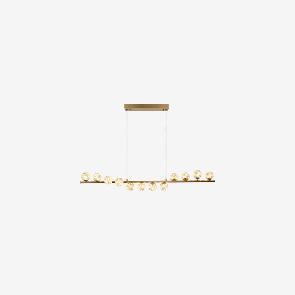 Nese 12-Light LED Dimmable Linear Kitchen Island Pendant