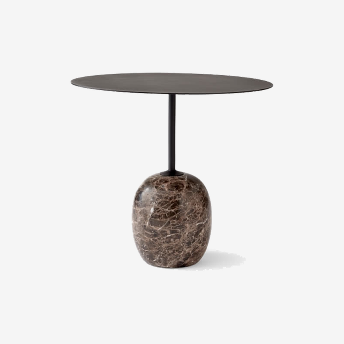 LN9 Lato Table-Warm Black/Emperador Marble