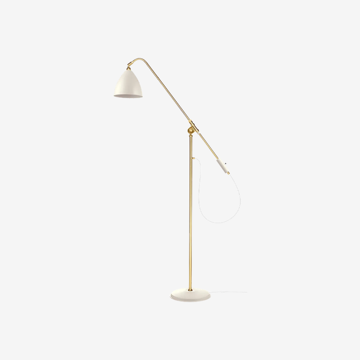 Bestlite BL4 Floorlamp matt white(brass)
