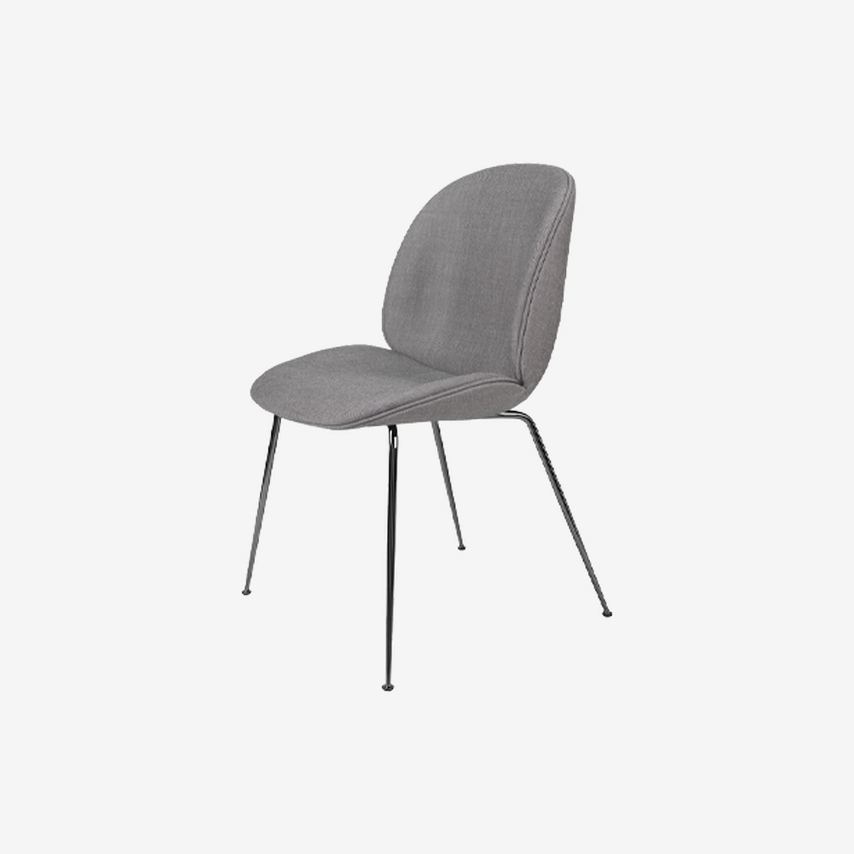 Beetle Dining Chair Black Chrome Frame / Remix 3