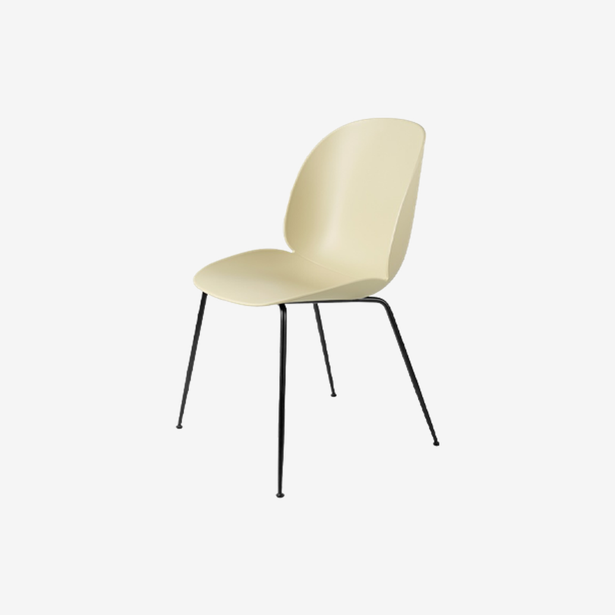 Beetle Dining Chair Black Frame / Pastel Green