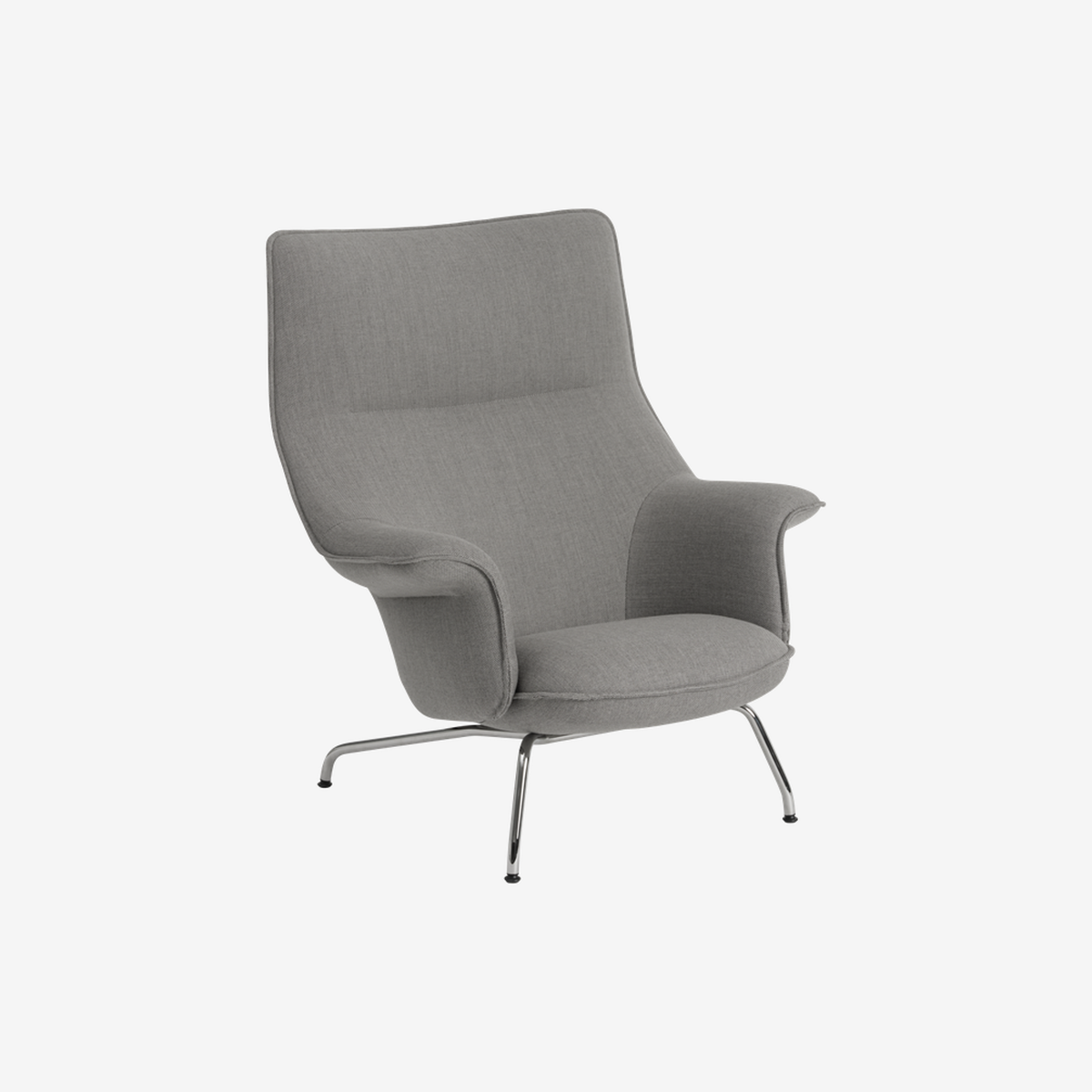 DOZE LOUNGE CHAIR RE-WOOL 128/CHROME
