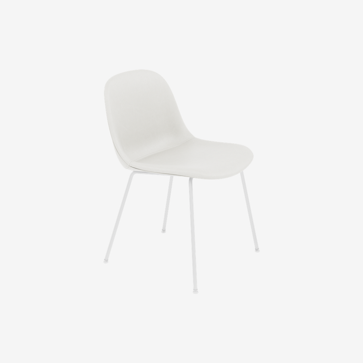 FIBER SIDE CHAIR TUBE BASE WHITE