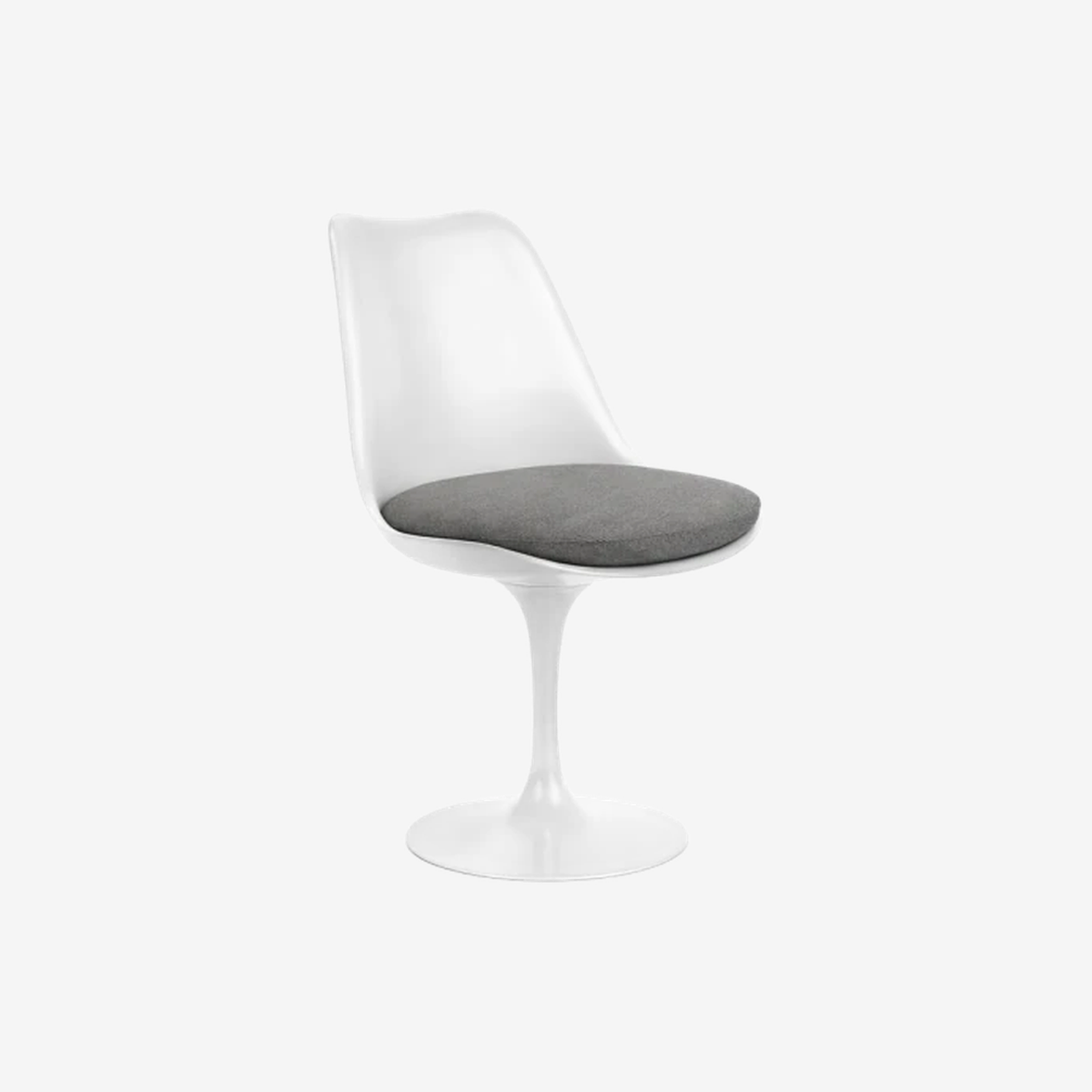 Tulip Armless Chair white shell