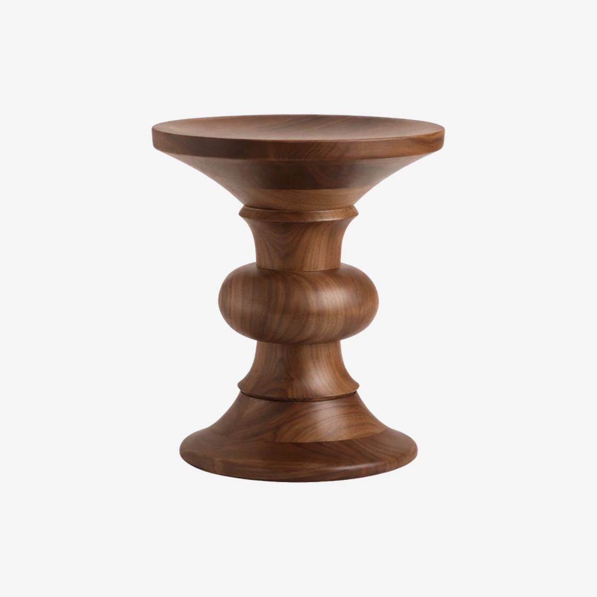 eames turned stool walnut B shape