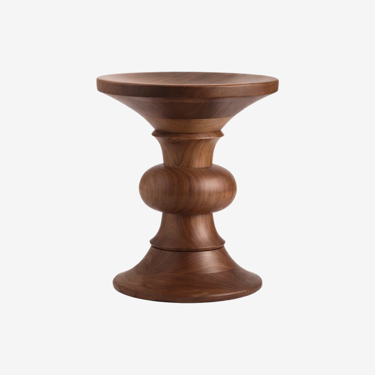 Eames Turned Stool Walnut – Shape B