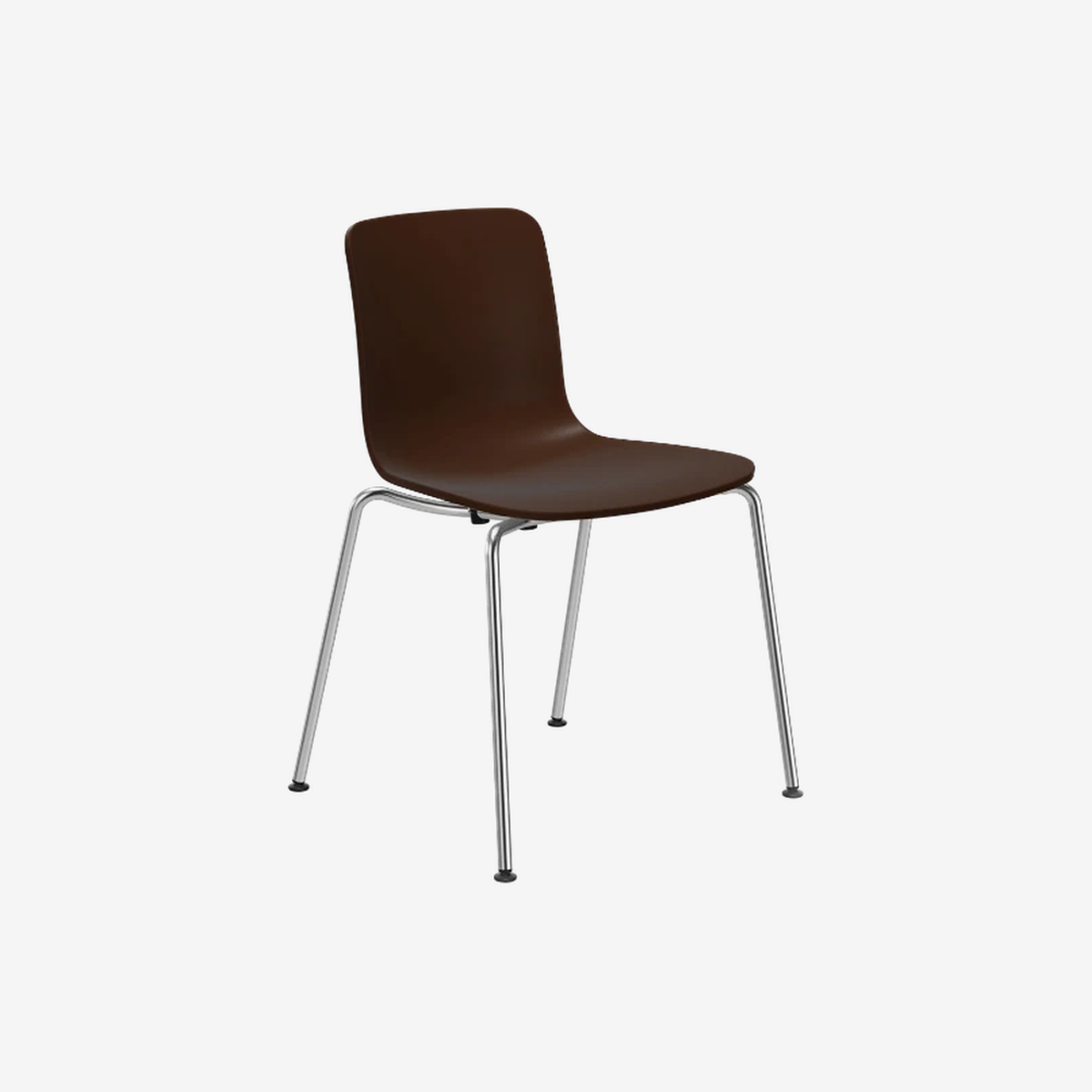 HAL Tube Stackable Seat Chocolate-Base Chrome-Glide Basic Dark