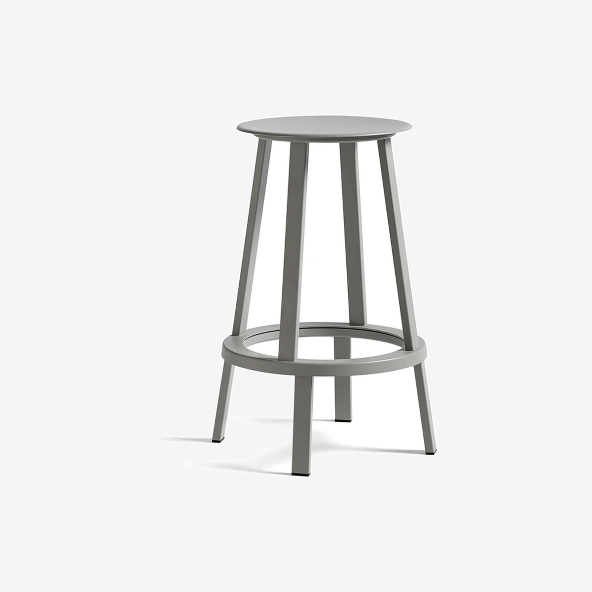 Revolver Bar Stool Low H65 Sky Grey