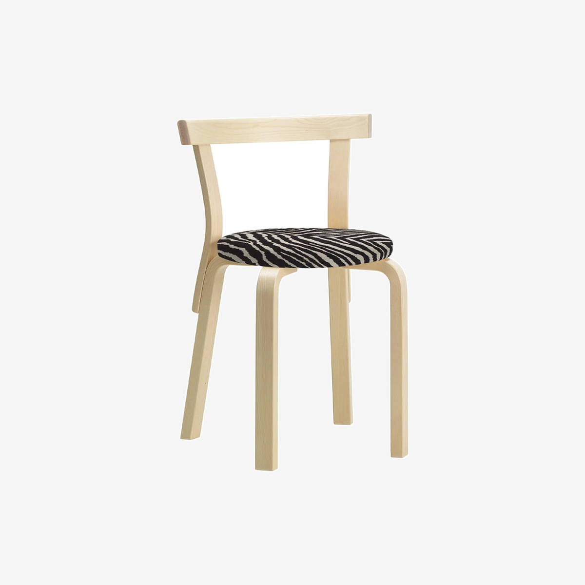 Chair 68 Foam Upholstery Zebra Birch