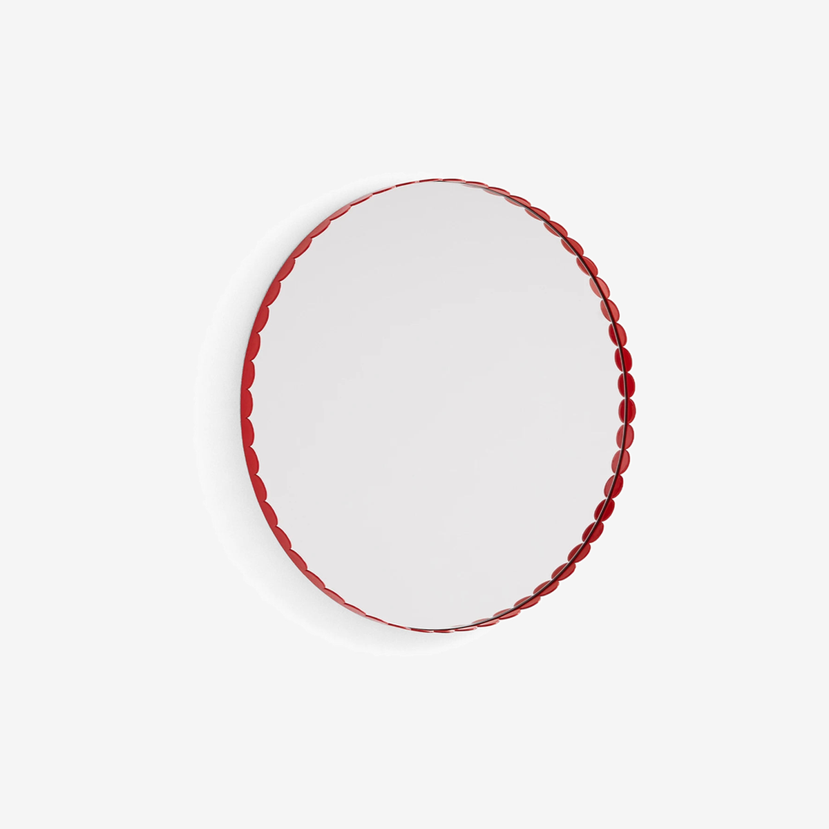 Arcs Mirror Round Red