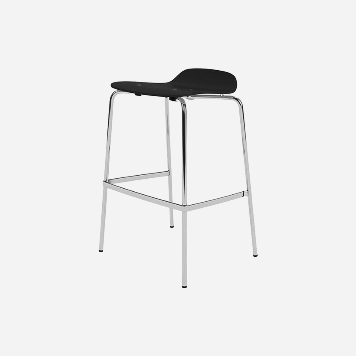 Kevi 2068 Bar Chair Chrome/Black Stool
