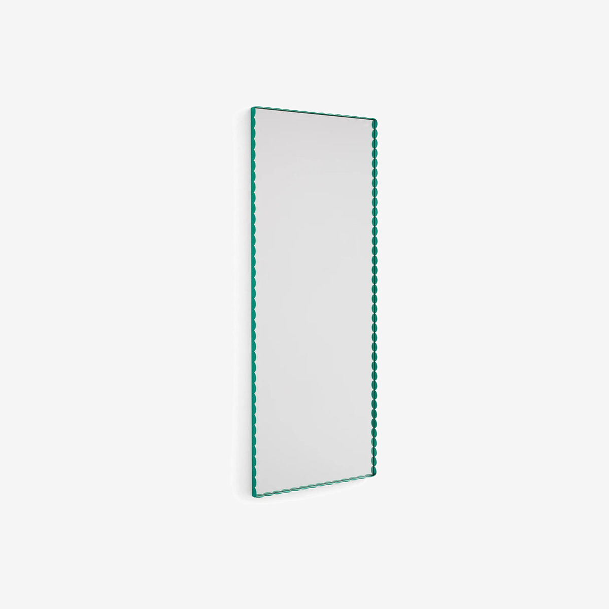 Arcs Mirror Rectangle Medium Green