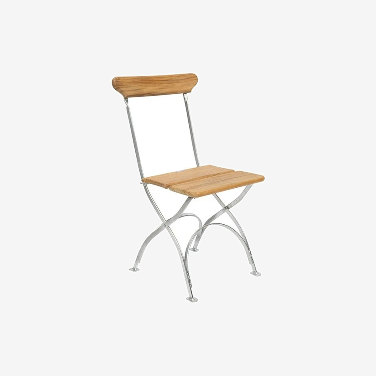 Brewery Chair Galvanized/Teak