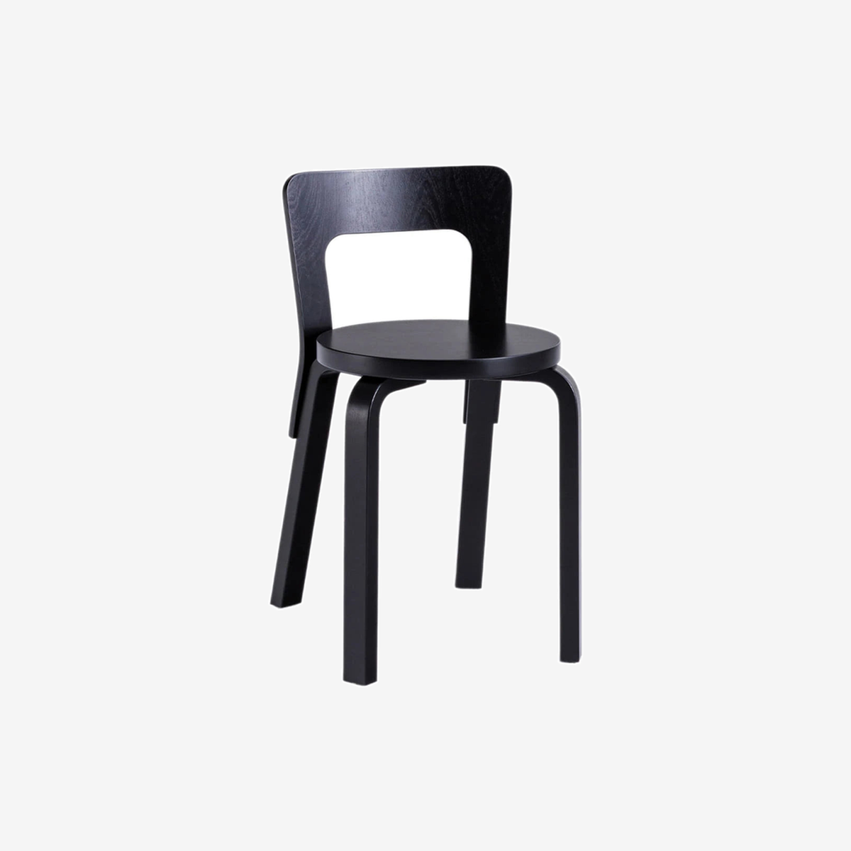Chair 65 Black Lacquered