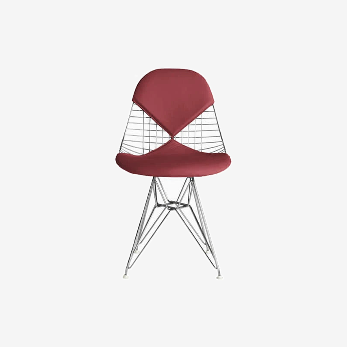 Eames Wire Chair, Bikini Pad (Cranberry)