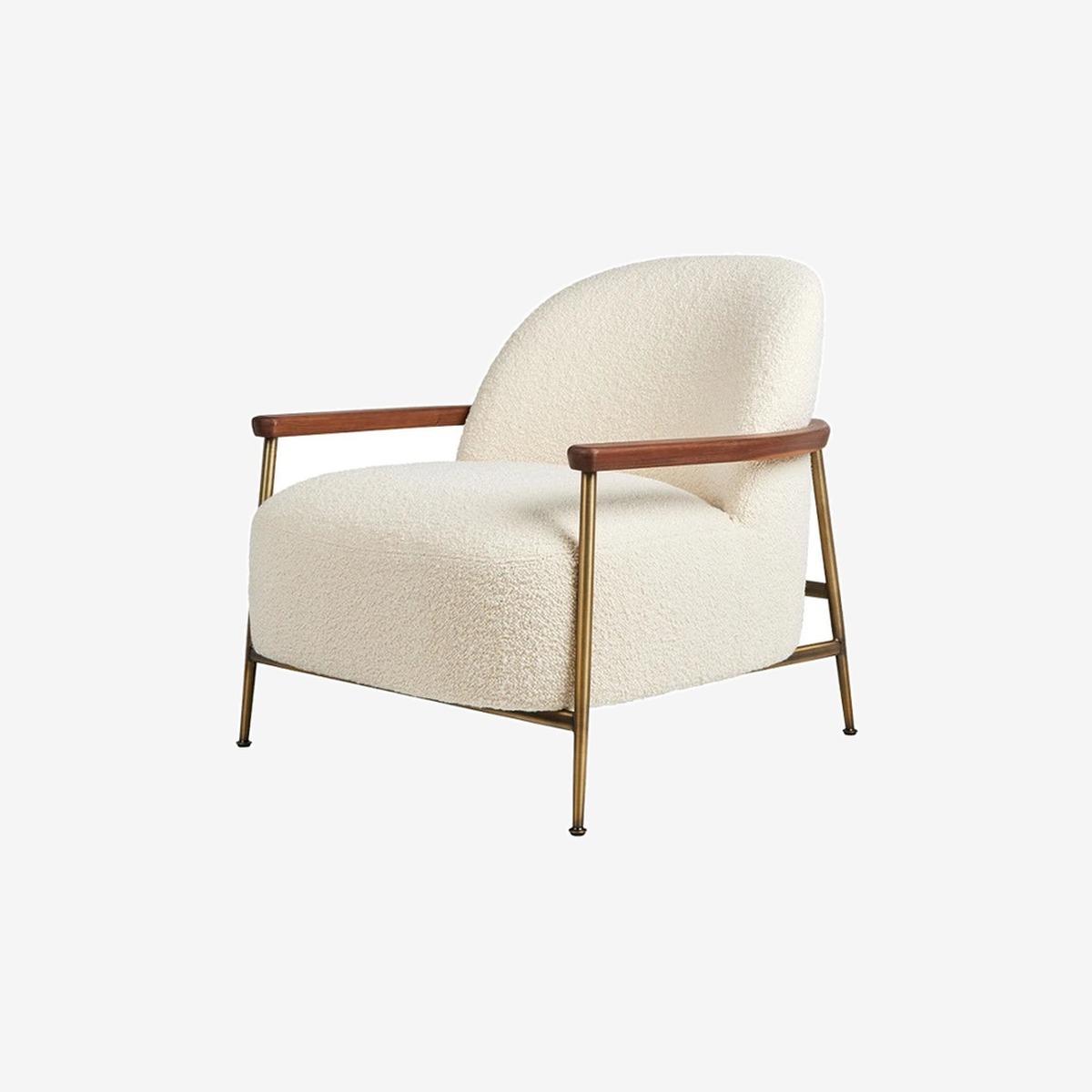 Sejour Lounge Chair Brass/Walnut/Karakorum001