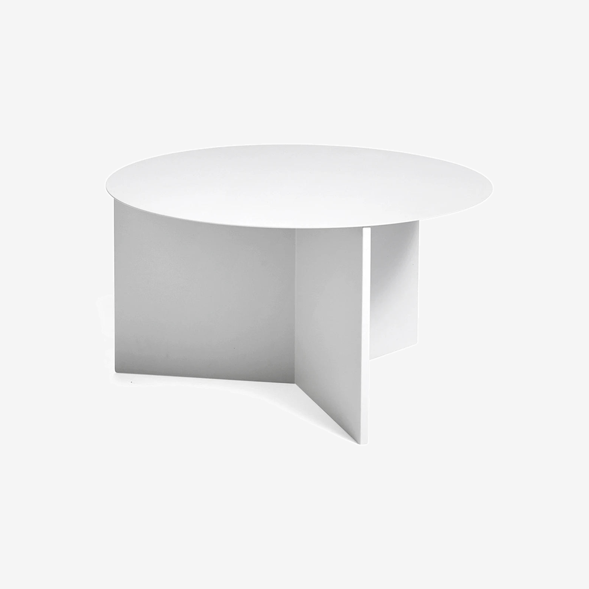 Slit Table Round XL Metal White