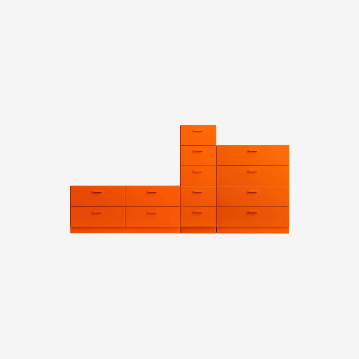 Relief Low, Tall and Wide Orange