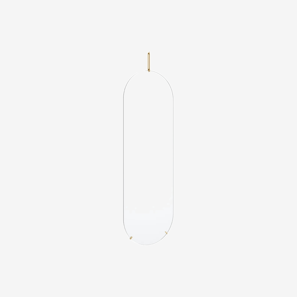 Wall Mirror Tall 133 cm Brass
