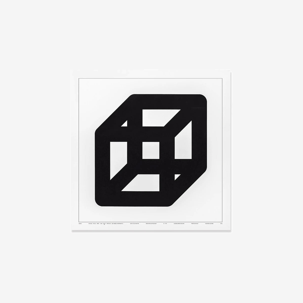 Silkscreen Poster-Undici Cubo 700 x 700