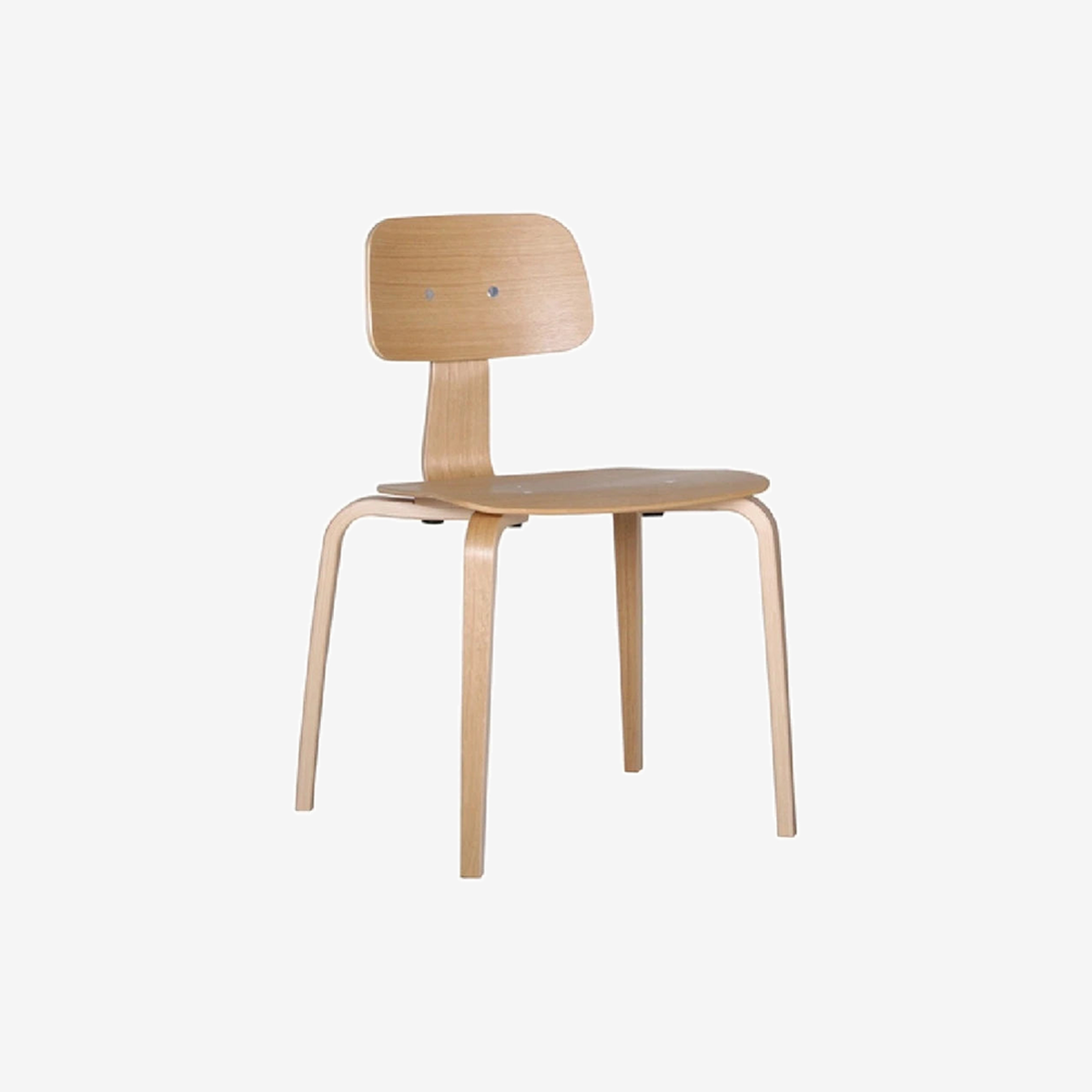 Kevi 2070 Oak Veneer Oak Base Chair