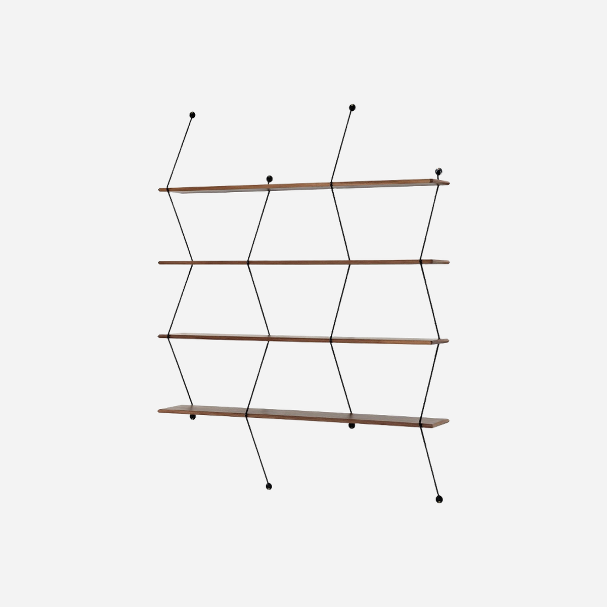 Climb Shelf 120 Walnut/Black
